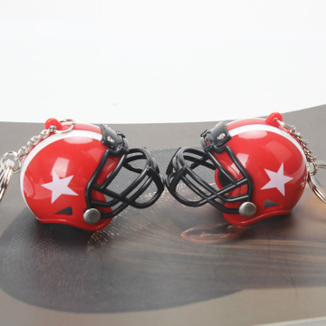 Custom Mini Helmet Keychains: Motorcycle & Ice Hockey Designs