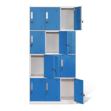 Narrow Frame 12 Door Gym Metal Lockers