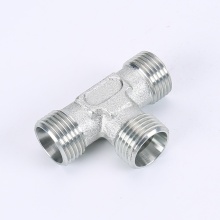 Hydraulic 3 way fluid connectors