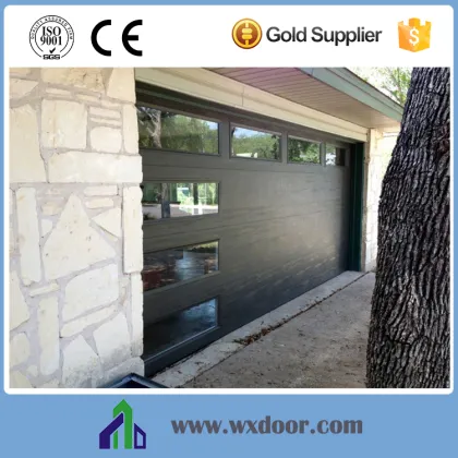 Aluminum Garage Door Panel With Round Windows