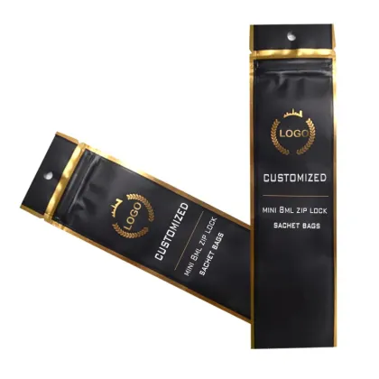 Custom Logo Printed Smell-Proof Sachet Pouches for Vanilla Beans & Pods