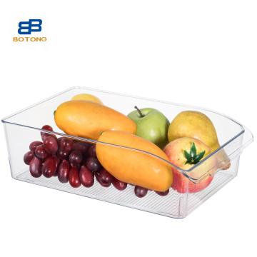 Clear Multi-Use Refrigerator Storage Box: Beverage Organizer, Kitchen, Pantry, and Home Bathroom Container