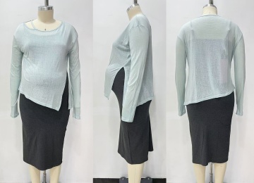 فستان سترابي مع Smock-Frock للأم الحوفية