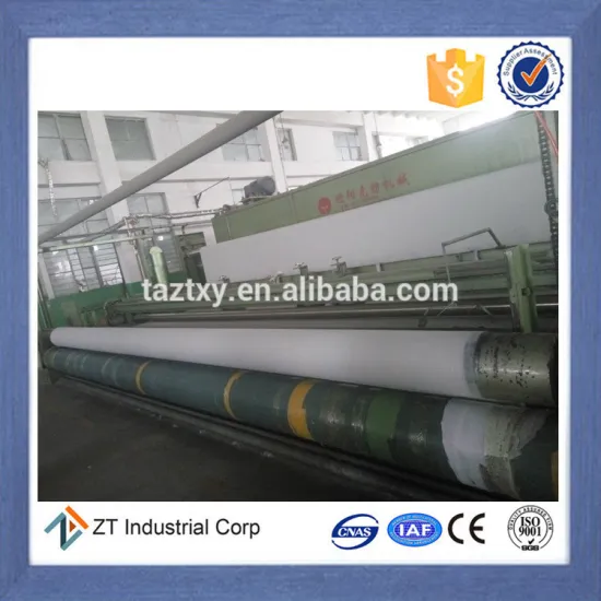 100g-1000g needle punched nonwoven PP / PET geotextile fabric