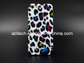 Colorful Leopard Pattern TPU Case with Real Product Pictures Shot for iPhone 5S