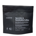 Recykling czarny kolor niestandardowy opakowanie kawy elastyczna torba