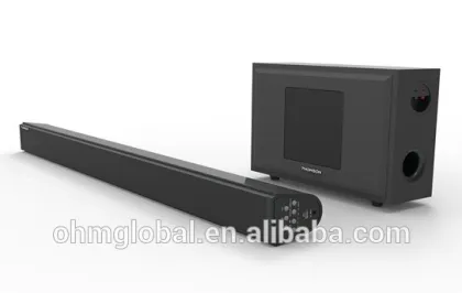 OMOM-2.1 Channel Soundbar System with Wired Subwoofer (Certified Refurbished)