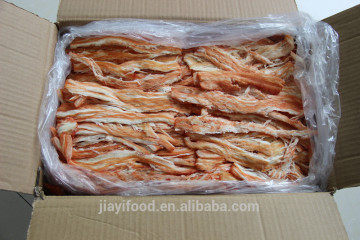 Dried roasted squid strips made in China