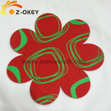 2015 new Non woven heat insulation felt pan mats,table mats,pan protector