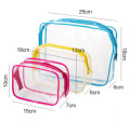 Bolsa cosmética multifunción personalizada de bolsa transparente