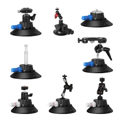 Power Grip Pump Cup Rubber Vacuum Suction Cup Camera Mount With Platform