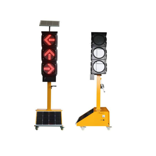Semáforo portátil LED inteligente con panel solar