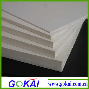 White color pvc foam board supplies fireproof advertising cabinet construction pvc plate foam board