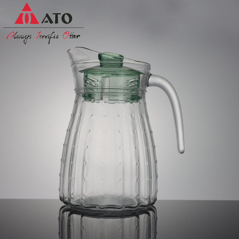 ATO Kitchen Glassware de vidro de mesa de água potável jarro de vidro