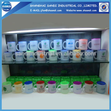 high quality glass cup with mat