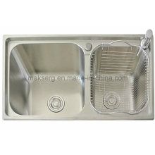 Stainless Steel Handmade Double Basins Kitchen Sink