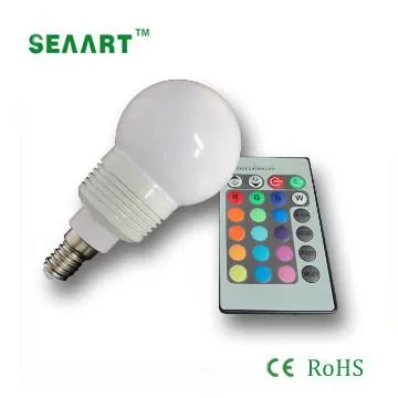 colorful 3w rgb led  bulb light Color Changing LED Bulb