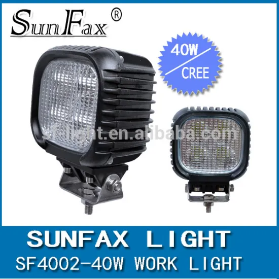 Hot sale! 40W 9-32V High Power LED Universal 4" Square Multifunction Work Drive Light for mining, agricultural and heavy duty ma