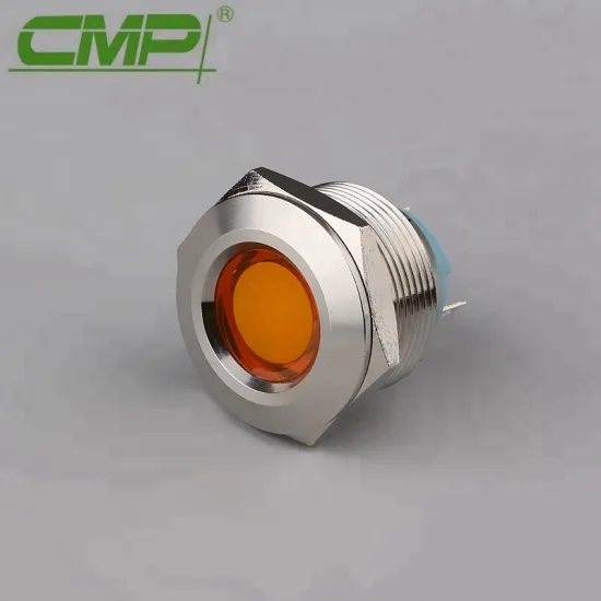 Waterproof IP67 25mm Concave Head Indicator Lamp