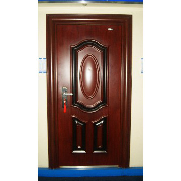 steel security doors with reverse convex