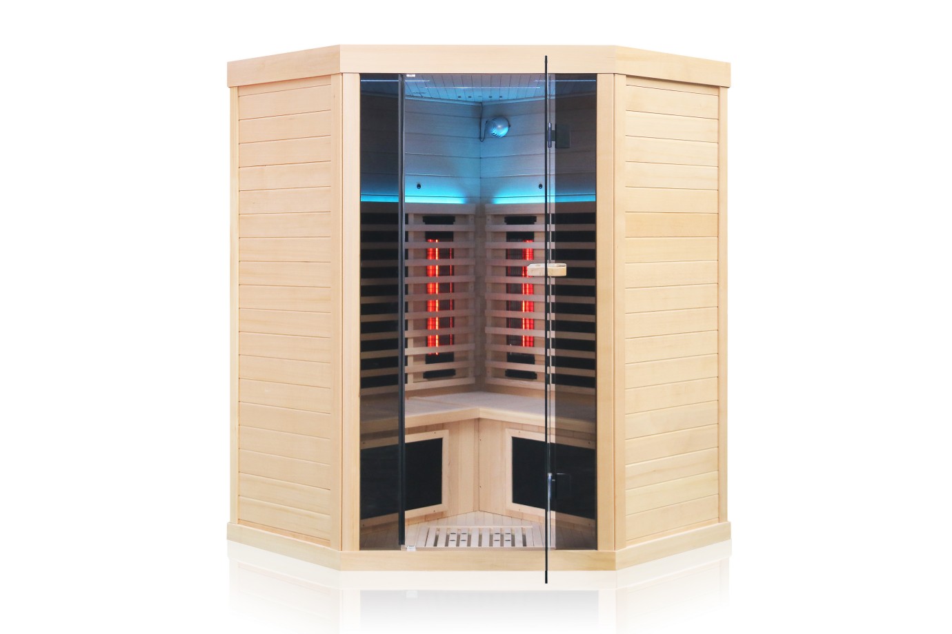 Corner Far Infravery Sauna Room para quatro pessoas