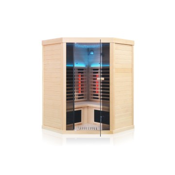 Corner Far Infravery Sauna Room para quatro pessoas