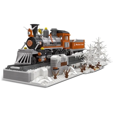 Gift Idea: JIESTAR 59009 Western Train Building Block Educational Toys for Kids