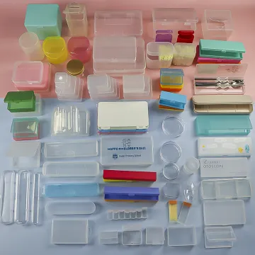 Weisheng Wholesale Plastic Storage Containers Box Pencil Case Square Round Plastic Boxes