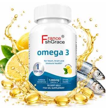 Shecome Capsule molli di supporto antiossidante all'olio di pesce Omega 3