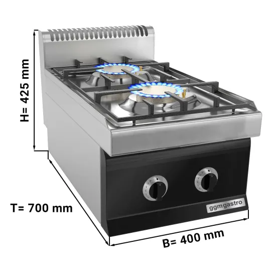 High-Temperature Anti-Scald Infrared 2 Burner Gas Stove