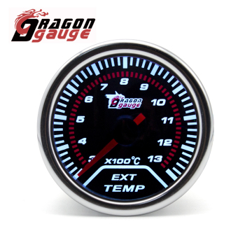Dragon Gauge 2 Inch 52mm Smoke Lens Auto Exhaust Gas Temperature Gauge with Sensor - EGT Gauge Meter for Cars and Racing