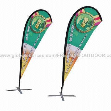 Printed beach flag
