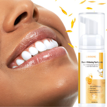 Pasta de dientes de aliento fresco orgánico y natural con sabor a naranja: sin flúor, perfecto para mujeres embarazadas y dientes más blancos