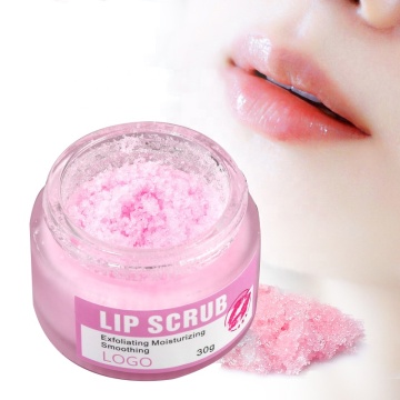 Heißverkauf: 30G Private Label Bio Veganer Peeling Feuchtigkeits -Glättung Pink Sugar Lip Scrub