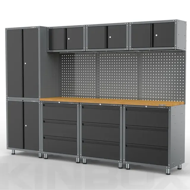 Kinbox 12-Piece Metal Garage Locker Tool Cabinet