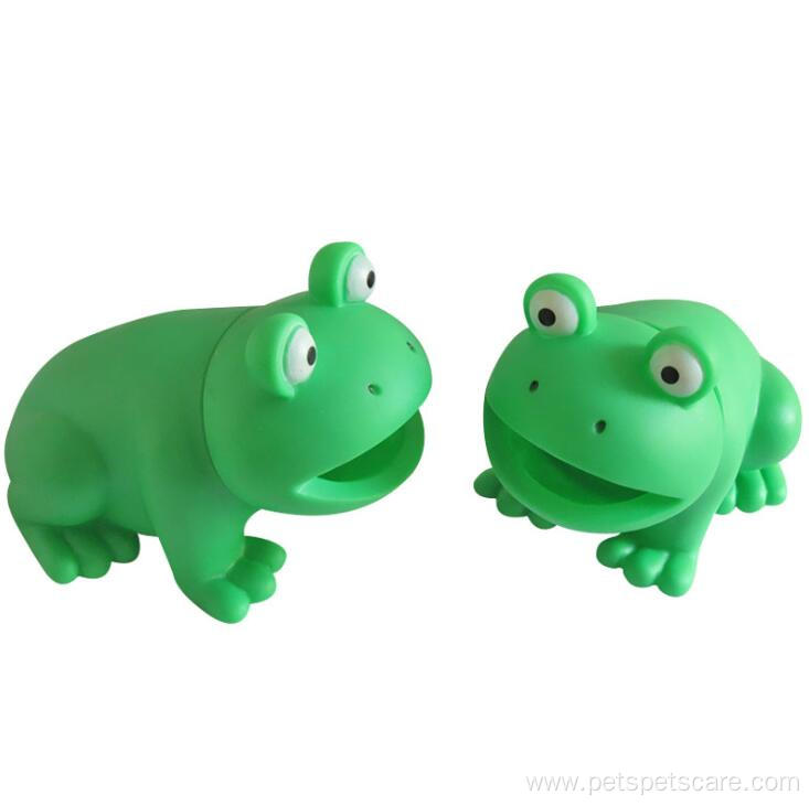 Durable Interactive Frog Vinyl Squeaky Dog Toy