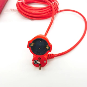 Euro Multi Power Cord Long Copper AC Indoor/Outdoor with UK Plug Standard