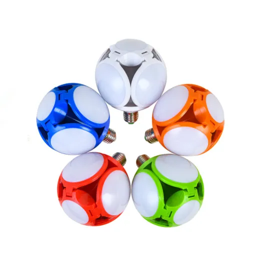 Foldable LED Football Shape E27 Holder Colored Light Bulbs