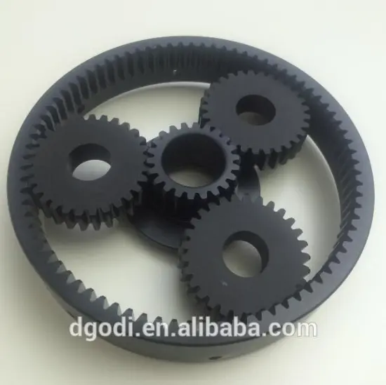 heat treated steel internal ring planetary gear set produced by china gear manufacturer
