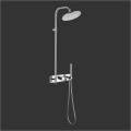 Round Shower Column Shower Set System with Over Head Shower Supplier