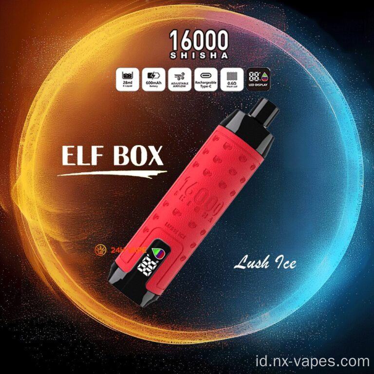 Kotak peri Shisha 16000 Puff Pen Vapes