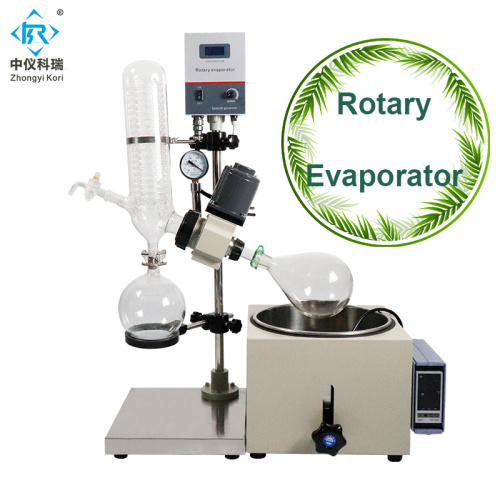 Evaporador rotatorio de laboratorio con bomba de vacío y enfriador