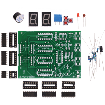 Basketball Game 24 Seconds Countdown Electric 2-Bit Countdown Electronic Production Practice Electronic Teaching Kit DIY