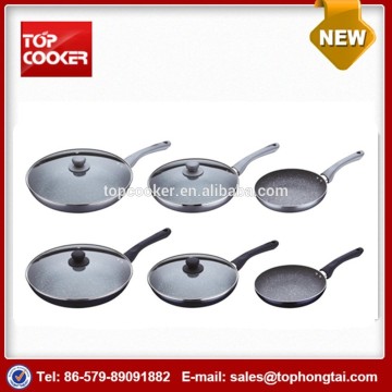 5pcs aluminum press marble coating amc cookware set as seen on TV