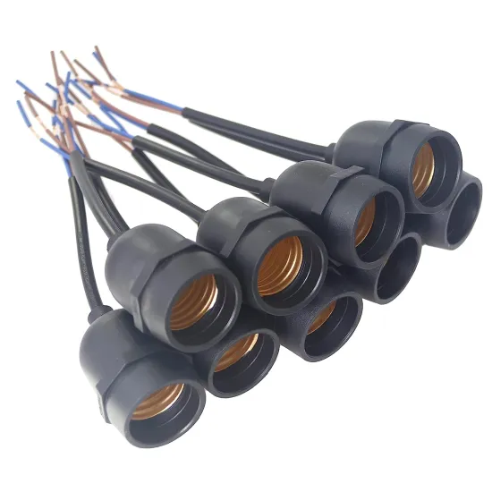 Waterproof E26 E27 Base Light Lamp Sockets - Fully Sealed Rainproof Copper Core Lamp Holder