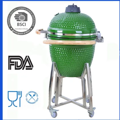 SEB KAMADO Best 21inch Charcoal Barbecue / Barbeque Grill Smoker Outdoor Ceramic BBQ Grills, Patton Primo Kamado Parrilla