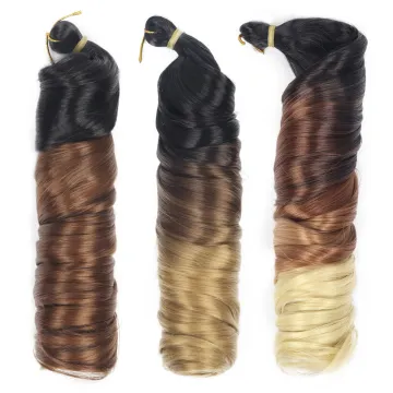 synthetic Spiral Curls braiding hair extension Curly attachments hair braids Spiral Curl wavy braids Bundle Hairsyles