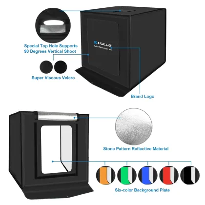 PULUZ Portable Photo Studio Light Box 60*60 cm 36W LED Soft Box