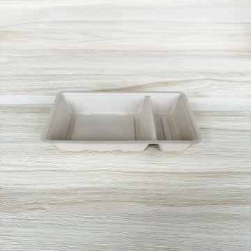 Bagasse A20 스낵 트레이 204x122x33mm