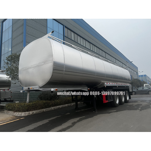 Edible Oil/ Milk/ Dairy Products Liquid Food Grade Transportation 3 Axles Semi Trailer